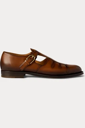 Ralph Lauren Seemannssandale aus poliertem Kalbsleder