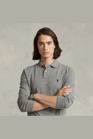 Ralph Lauren Slim-Fit Langarm-Polo aus Piqué