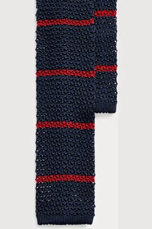 Ralph Lauren Gestreifte Strickkrawatte aus Seide
