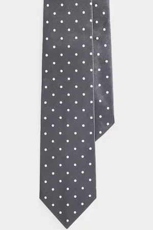 Ralph Lauren Seidensatin-Krawatte mit Punkten