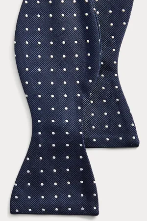 Ralph Lauren Seidenripsfliege mit Punkten