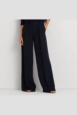 Ralph Lauren Weite beidseitige Georgettehose