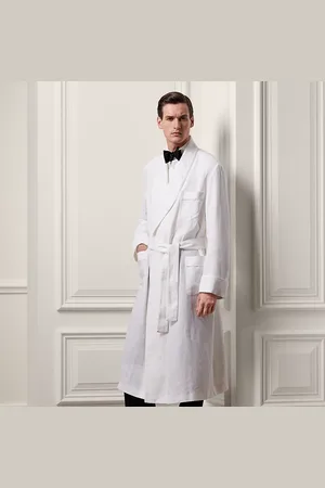 Ralph Lauren Bademantel aus Leinen mit Monogramm