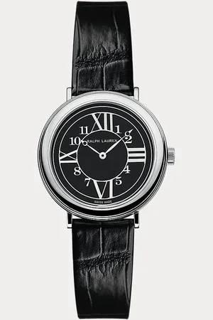 Ralph Lauren Armbanduhr mit schwarzem Zifferblatt