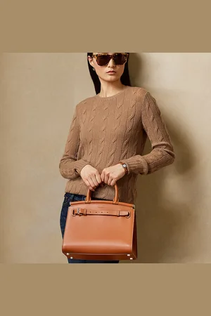 Ralph Lauren Mittelgroße Tasche RL50 aus Kalbsleder