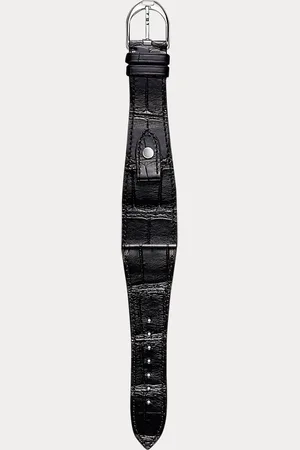 Ralph Lauren Large-Stirrup-Armband, Alligatorleder