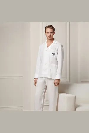 Ralph Lauren Monogramm-Pyjama aus Leinen