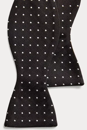 Ralph Lauren Seidenripsfliege mit Punkten