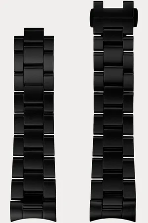 Ralph Lauren Schwarzes Edelstahl-Uhrenarmband