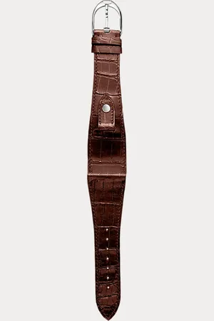 Ralph Lauren Large-Stirrup-Armband, Alligatorleder