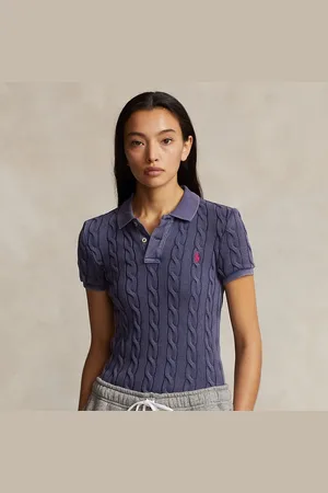 Ralph Lauren Poloshirt mit Zopfmuster
