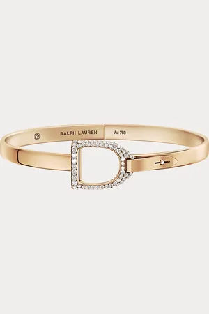Ralph Lauren Armreif aus Roségold Stirrup mit Pavé