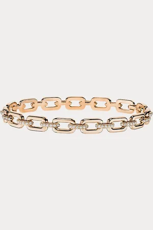 Ralph Lauren Schmaler Armreif aus Roségold mit Pavé