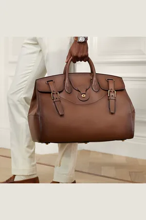 Ralph Lauren Polierte Kalbsleder-Reisetasche Cooper