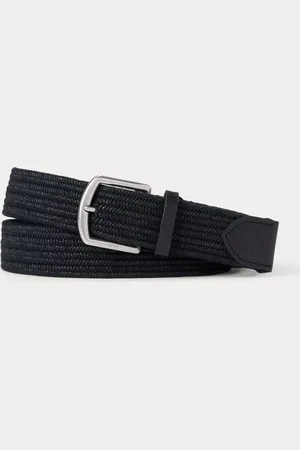 Ralph Lauren Geflochtener Gürtel mit Lederbesatz