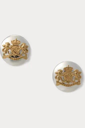 Ralph Lauren Zweifarbige Ohrstecker mit Wappen