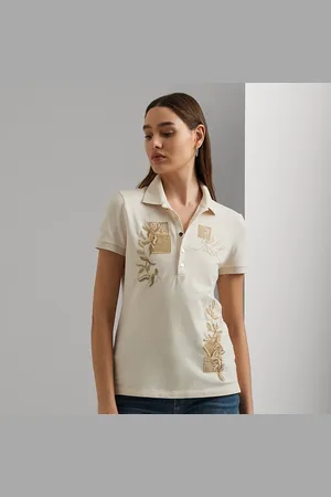 Ralph Lauren Patchwork-Poloshirt aus Piqué