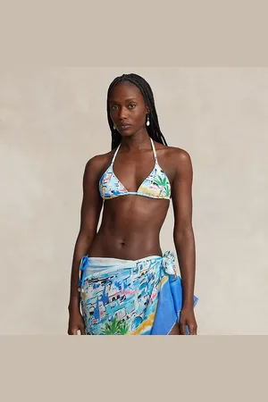Ralph Lauren Wickelrock-Cover-Up mit grafischem Motiv