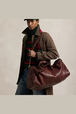 Ralph Lauren Traditionelle Lederreisetasche