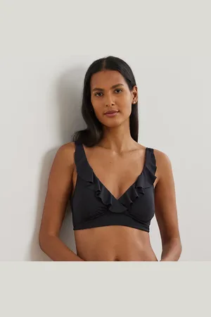 Ralph Lauren Bikinitop mit gerüschtem V-Ausschnitt