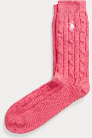 Ralph Lauren Crew-Socken mit Zopfmuster