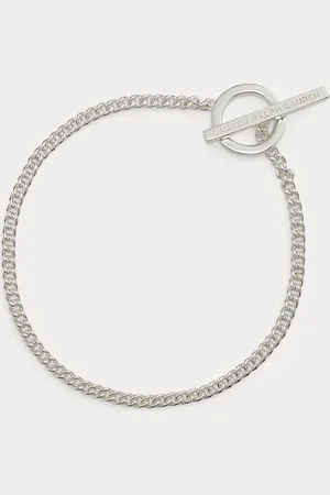Ralph Lauren Flex-Armband aus Silber mit Logobalken