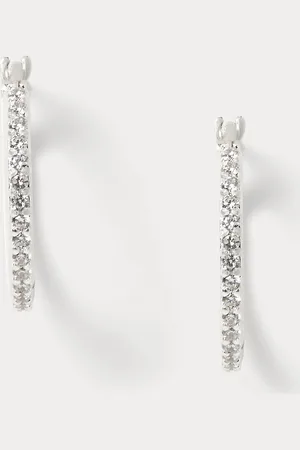 Ralph Lauren Pavé-Creolen aus Sterlingsilber