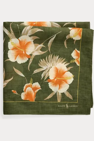 Ralph Lauren Leinen-Bandana mit Blumendruck