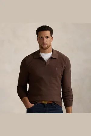 Ralph Lauren Große Größen - Mesh-Strickpullover aus Baumwolle