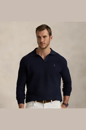 Ralph Lauren Große Größen - Mesh-Strickpullover aus Baumwolle