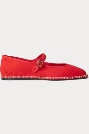 Ralph Lauren Mary Jane Espadrille aus Segeltuch