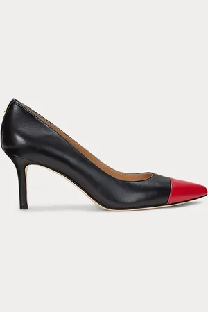 Ralph Lauren Zweifarbiger Nappalederpumps Lanette