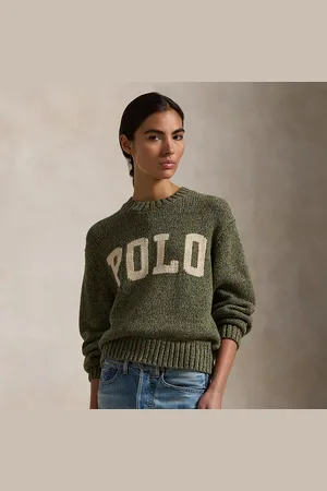 Ralph Lauren Rundhalspullover mit Flagge und Logo