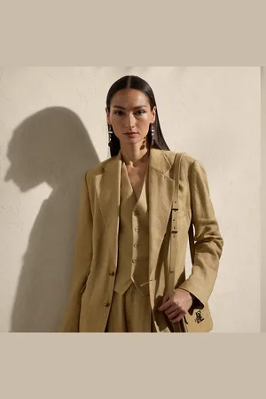 Ralph Lauren Jacke Russell aus Seiden-Leinen-Twill