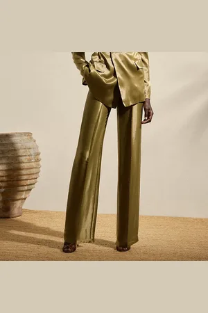 Ralph Lauren Hose Dean aus Metallic-Satin