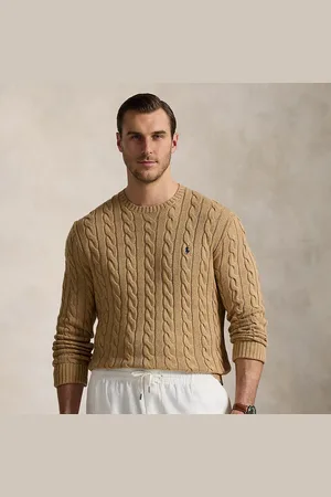 Ralph Lauren Große Größen - Baumwollpullover mit Zopfmuster