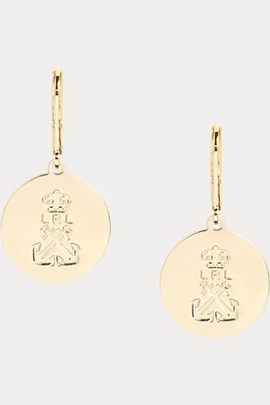 Ralph Lauren Vergoldete Ohrhänger mit Logo