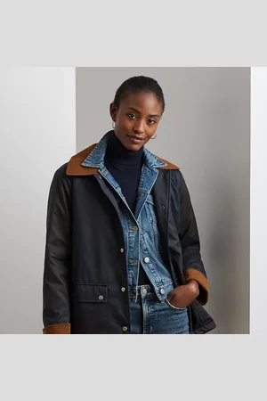 Ralph Lauren Steppjacke mit Kordsamtbesatz