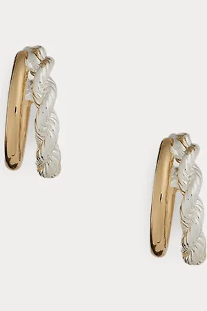 Ralph Lauren Zweifarbige Creolen mit Metalllegierung