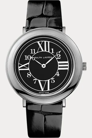 Ralph Lauren Armbanduhr mit schwarzem Zifferblatt