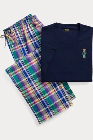 Ralph Lauren Baumwoll-Pyjama mit Polo Bear