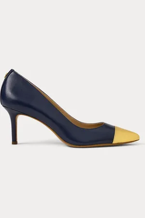Ralph Lauren Zweifarbiger Nappalederpumps Lanette
