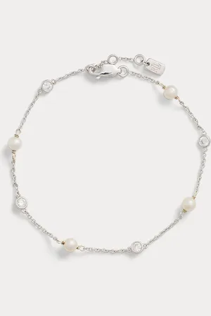 Ralph Lauren Sterlingsilber-Armband mit Perlen