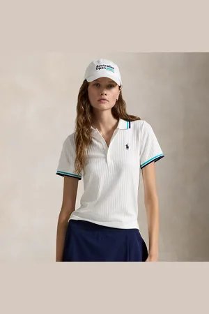 Ralph Lauren Geripptes Poloshirt Australian Open