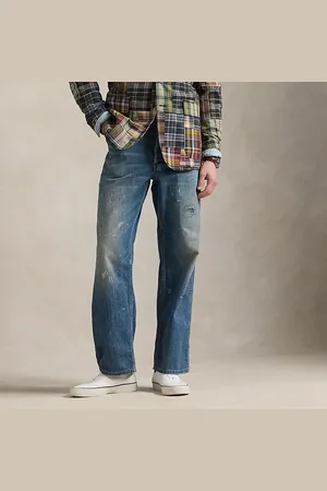 Ralph Lauren Relaxed-Fit Tischler-Jeans in Used-Optik