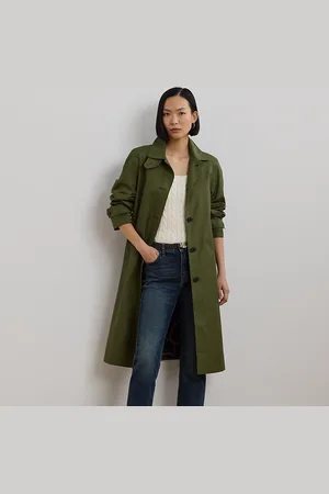 Ralph Lauren Balmacaan-Mantel aus Baumwollmischung