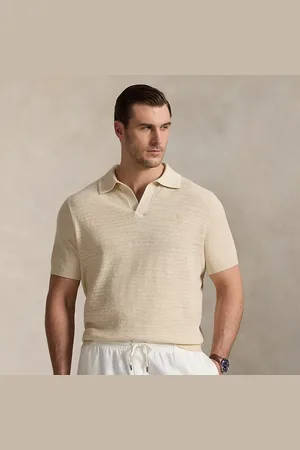 Ralph Lauren Große Größen - Strukturierter Baumwoll-Leinen-Pullover