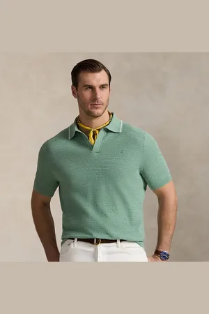 Ralph Lauren Große Größen - Strukturierter Baumwoll-Leinen-Pullover
