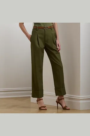 Ralph Lauren Kurzgrößen - 7/8-Hose aus Baumwollstretch
