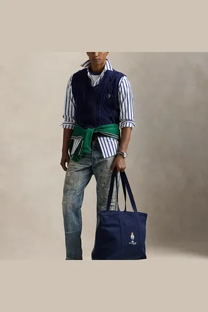 Ralph Lauren Segeltuch-Tragetasche mit Polo Bear